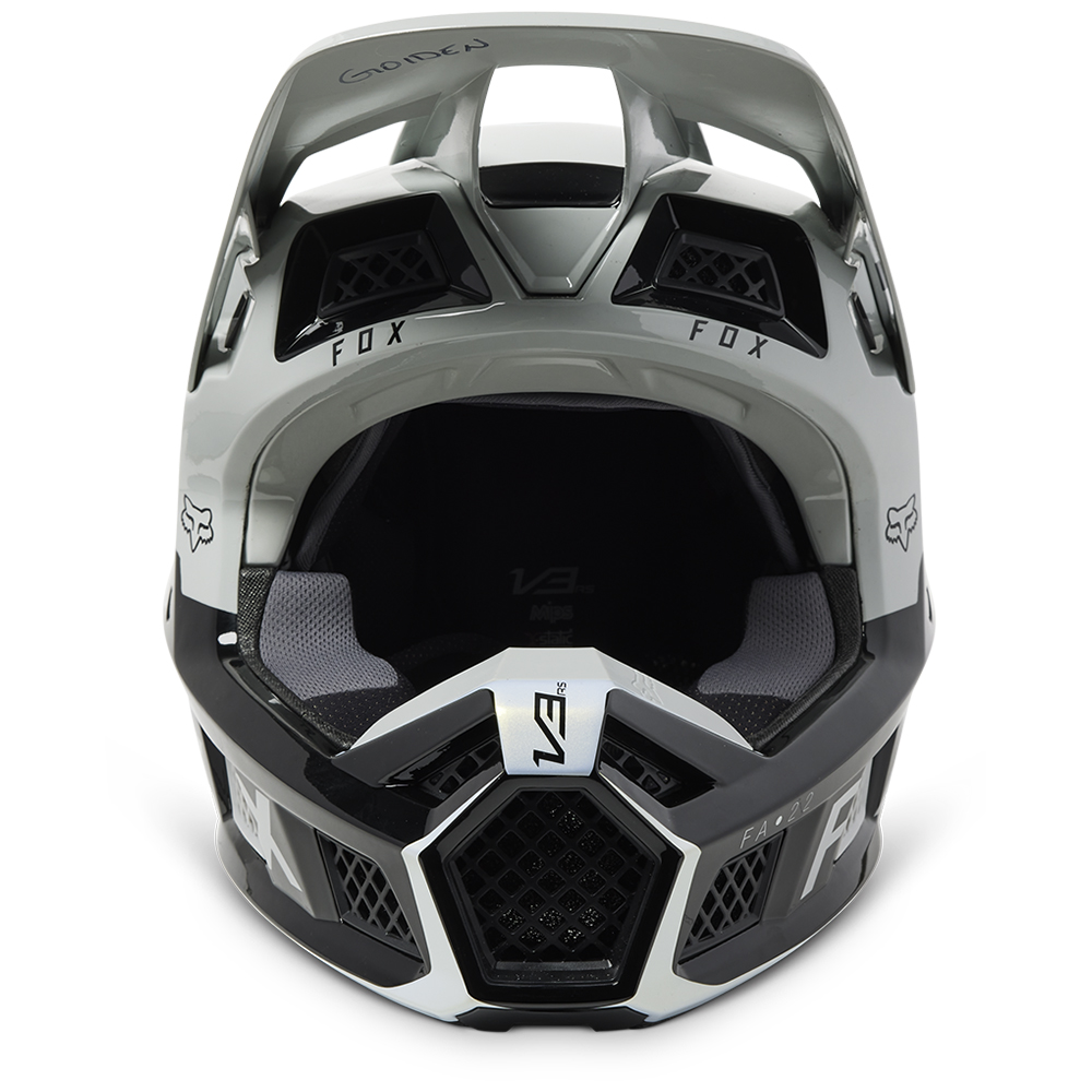 Fox V3 RS Ryaktr MIPS ECE Motocross Helmet Steel Grey - Image 5