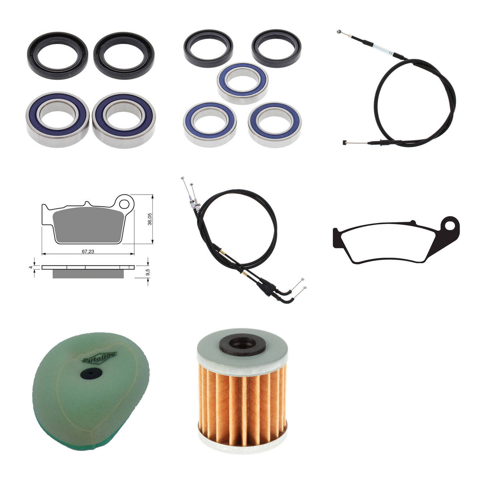 Offroad Refurb Kit - Kawasaki KX250F '11-'12 - Image 1
