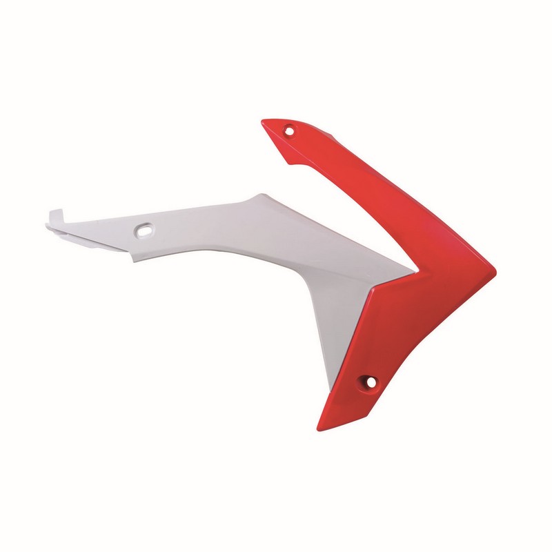 RADIATOR SHROUDS RTECH HONDA CRF250R 14-17 CRF450R 13-16 RED WHITE - Image 1
