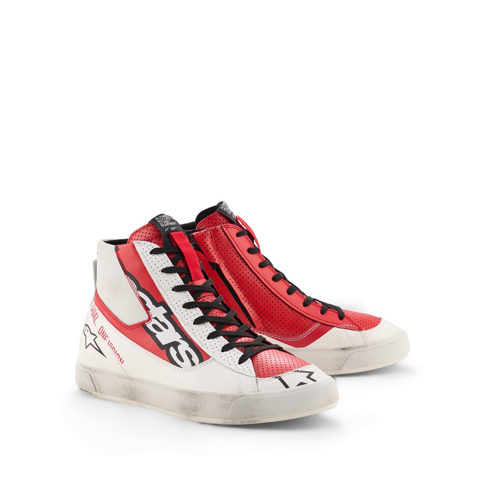 Stated Flair Shoes White/Bright Red 12/45.5 - Image 1