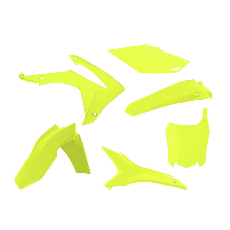 PLASTIC KIT RTECH CRF CRF250R 14-17 CRF450R 13-16 NEON YELLOW - Image 1