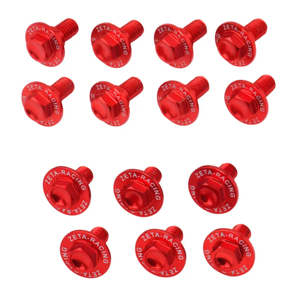 ZETA ALUMINUM BOLT SET PLASTICS KTM SX/SXF '16-18 ORG