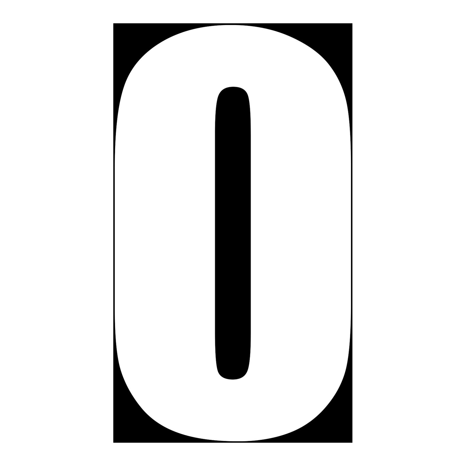 MOTION STD NUMBERS MX2 WHITE "0" 3PCS - Image 1
