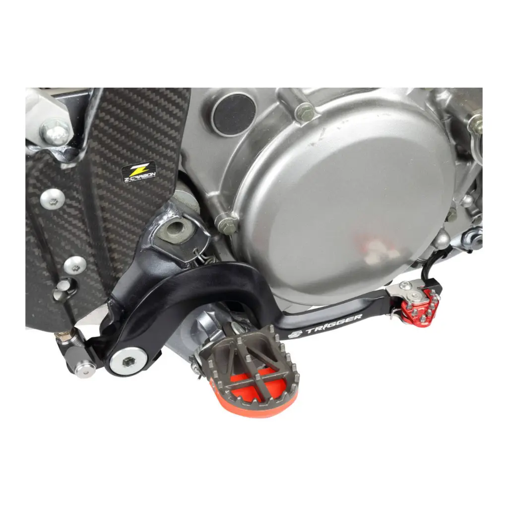 Zeta Trigger Brake Pedal Suzuki DRZ400/SM Red