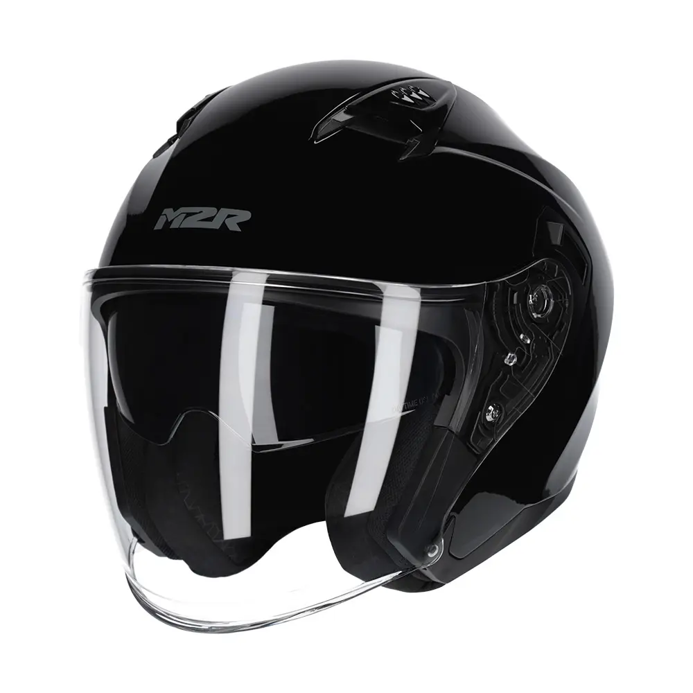 M2R Orbit Open Face Helmet Black
