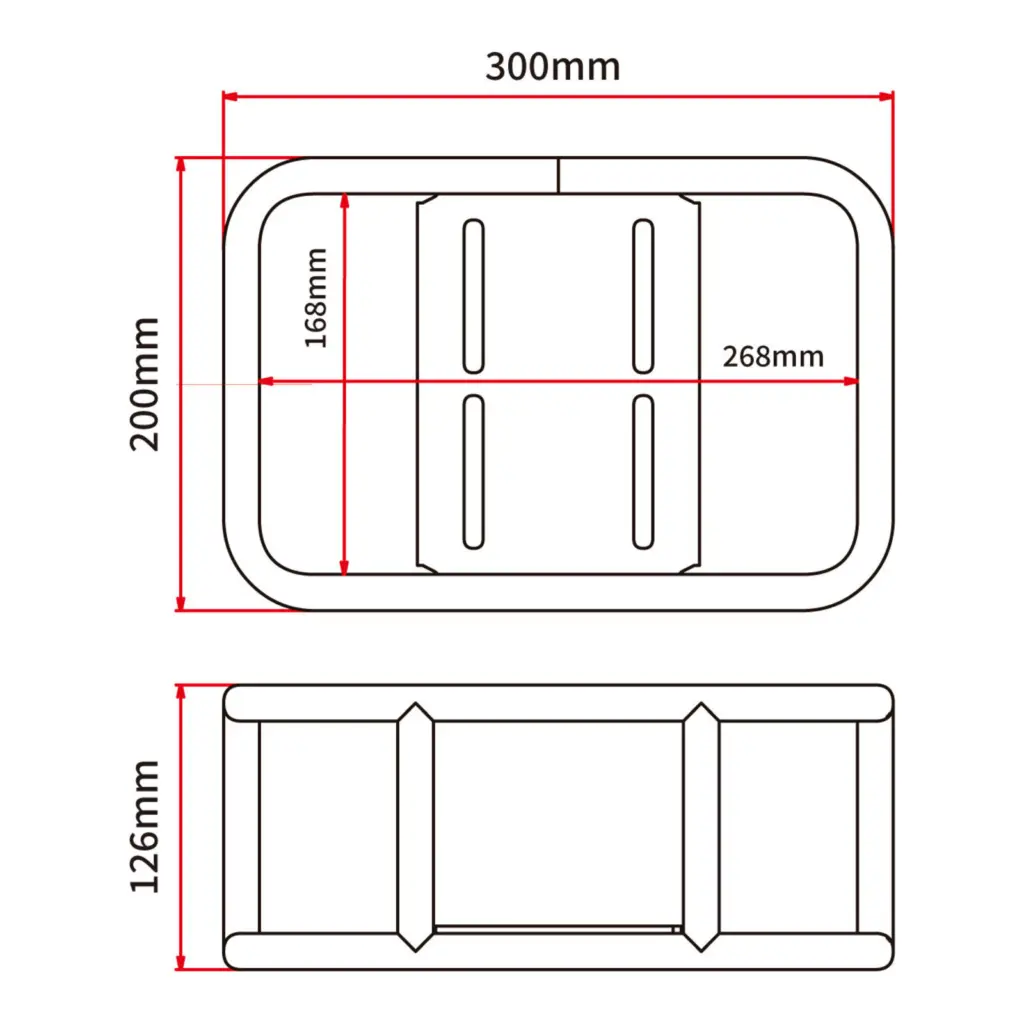 DRC Carrier Box Aluminium 300.200.126