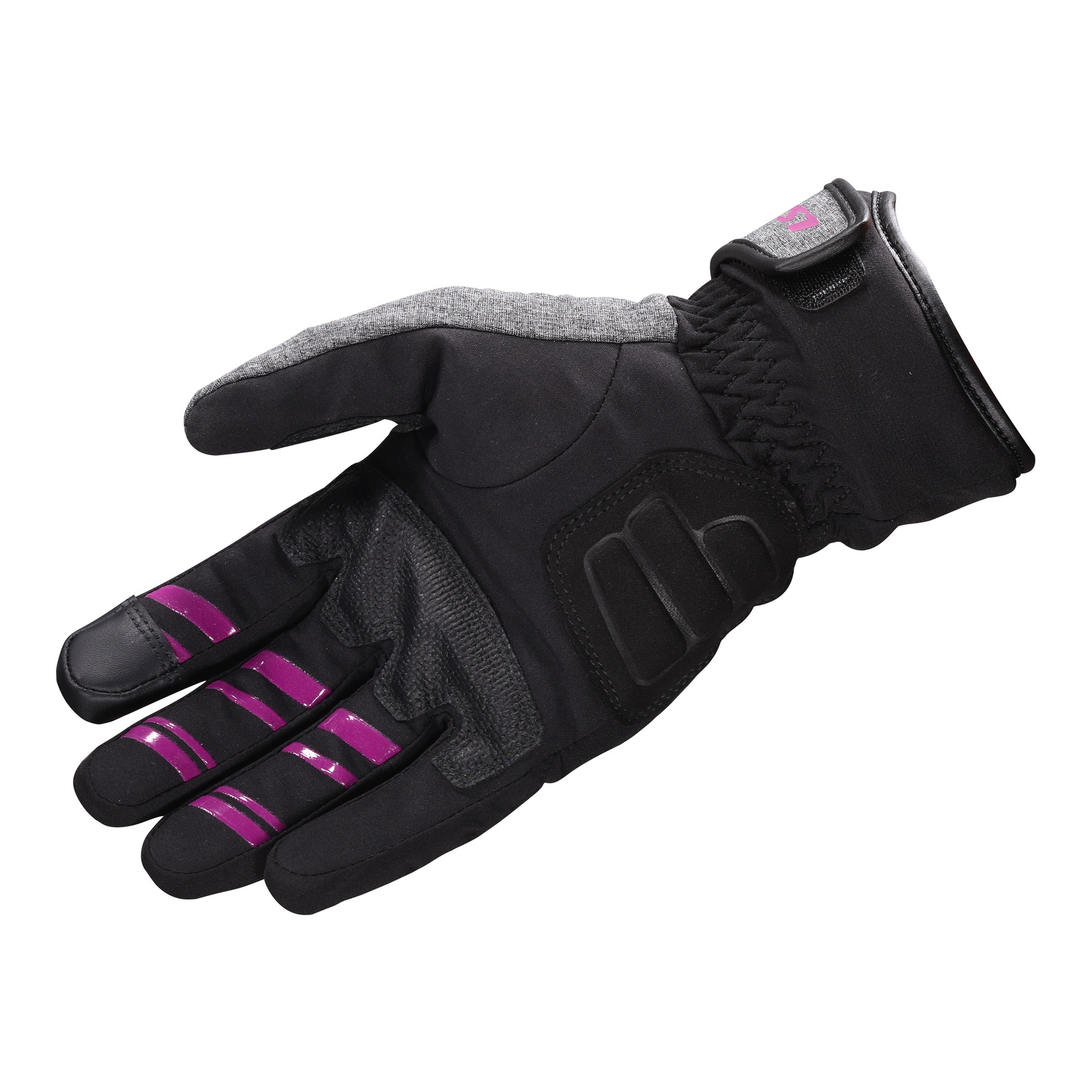 LS2 Urbs II Road Gloves Ladies Black/Grey/Pink - Image 2