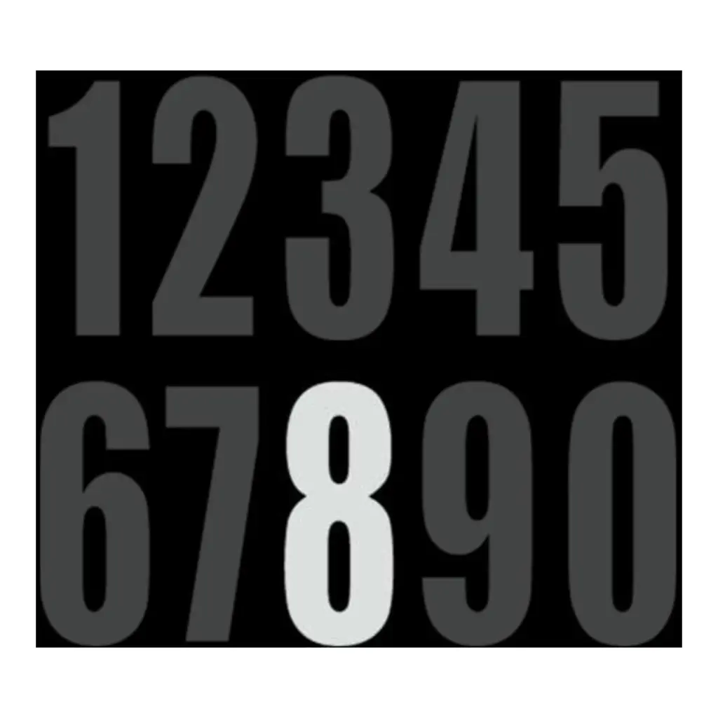 DRC Motion Standard Number ED3 White "8