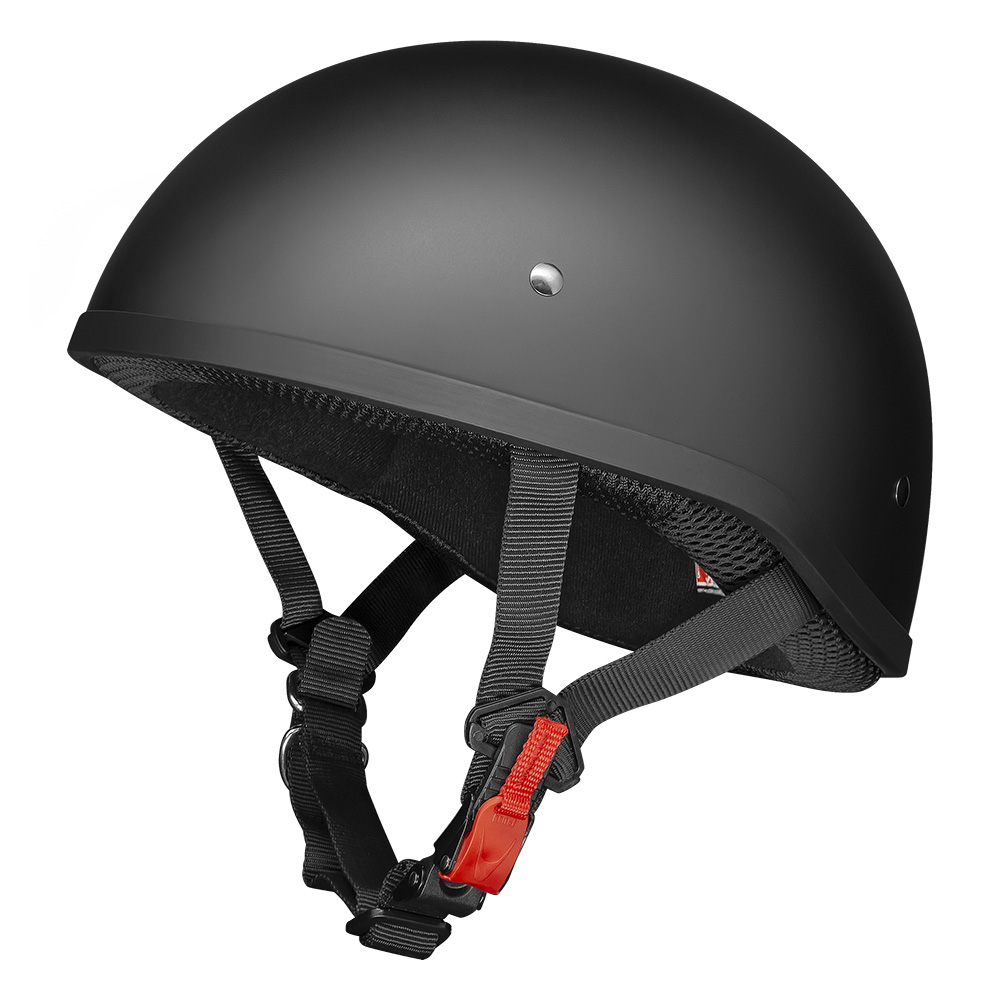 M2R Rebel Shorty Open Face Helmet Matte Black - Image 1
