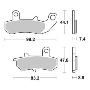 Brembo Brake Pad - Sintered Rear - Image 2