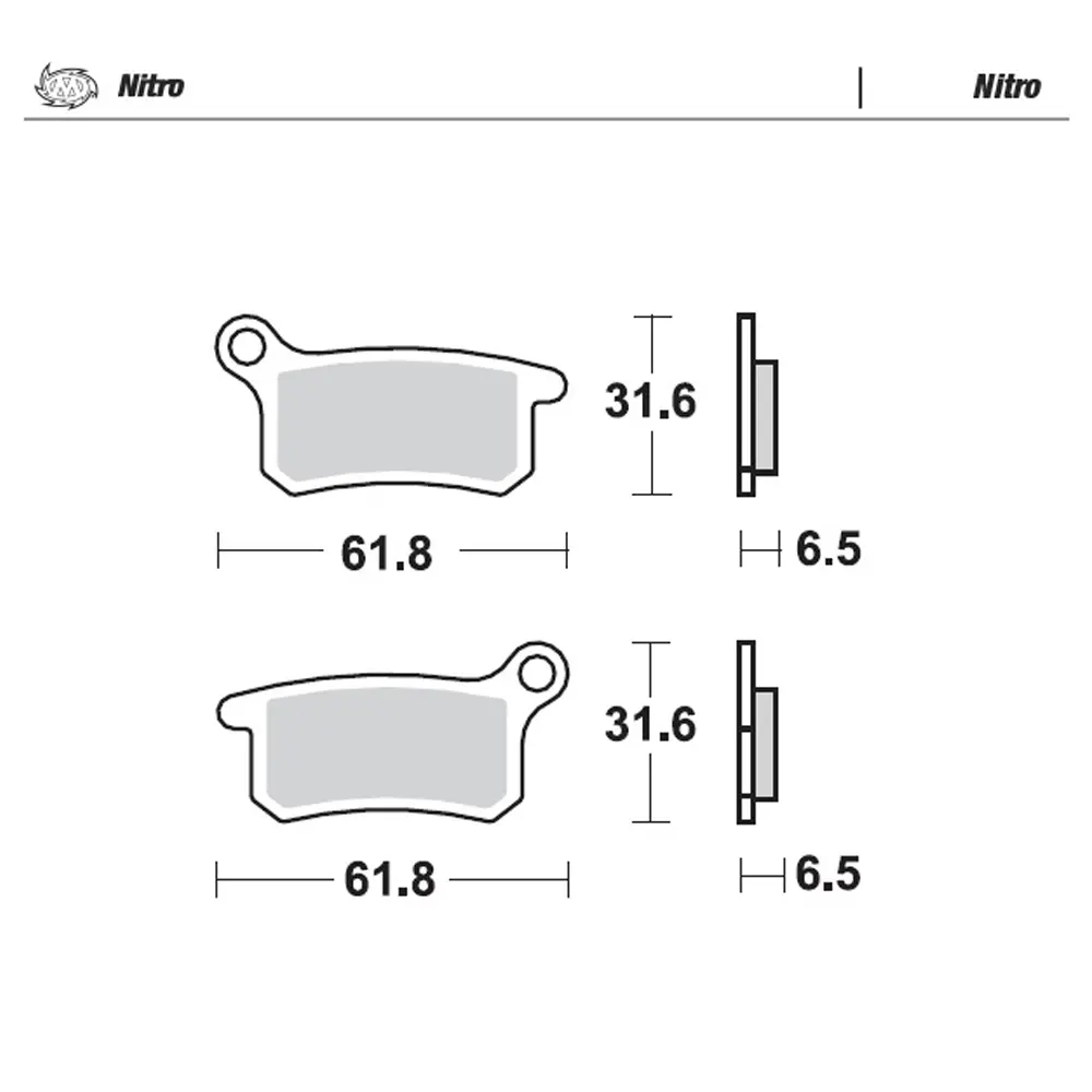 BRAKE PADS FRONT AND REAR MOTO MASTER NITRO GAS GAS HUSQVARNA KTM