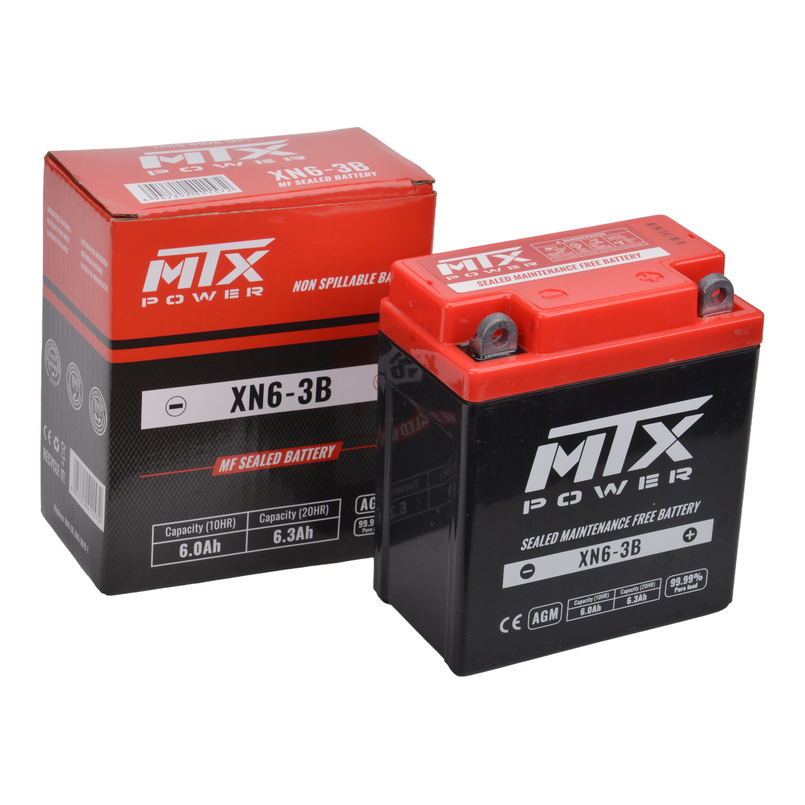 MTX Power Battery AGM 6V - XN6-3B - Image 3