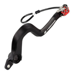 Zeta Trigger Brake Pedal Suzuki DRZ400/SM Red - Image 3