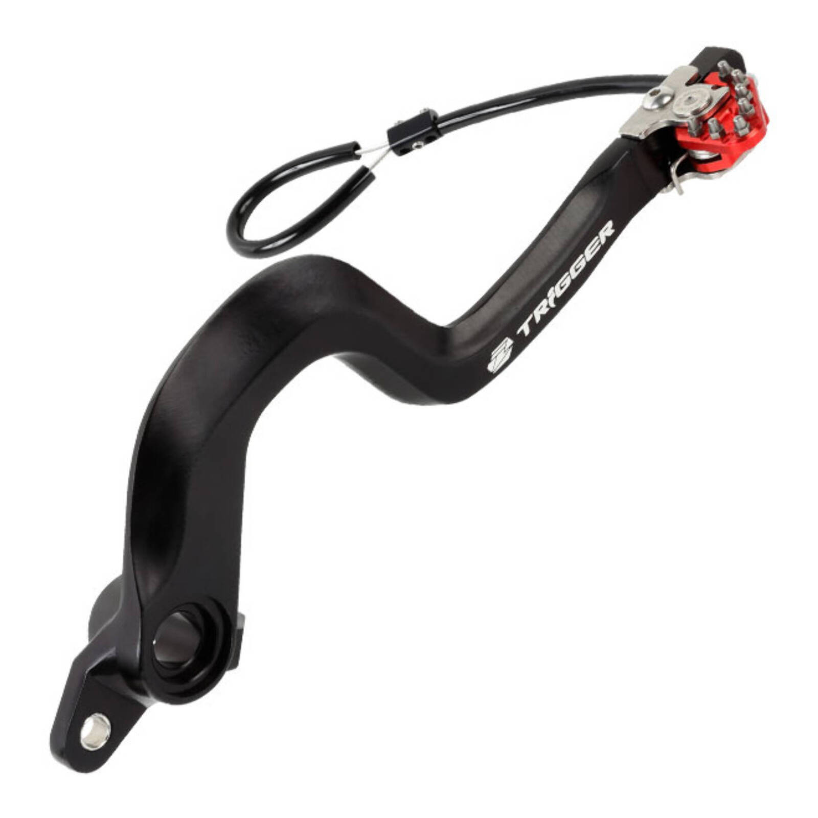 Zeta Trigger Brake Pedal Suzuki DRZ400/SM Red - Image 3