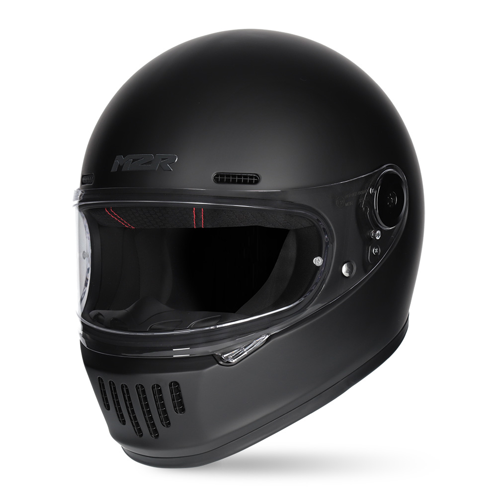 M2R Fugitive Road Helmet Matte Black - Image 1