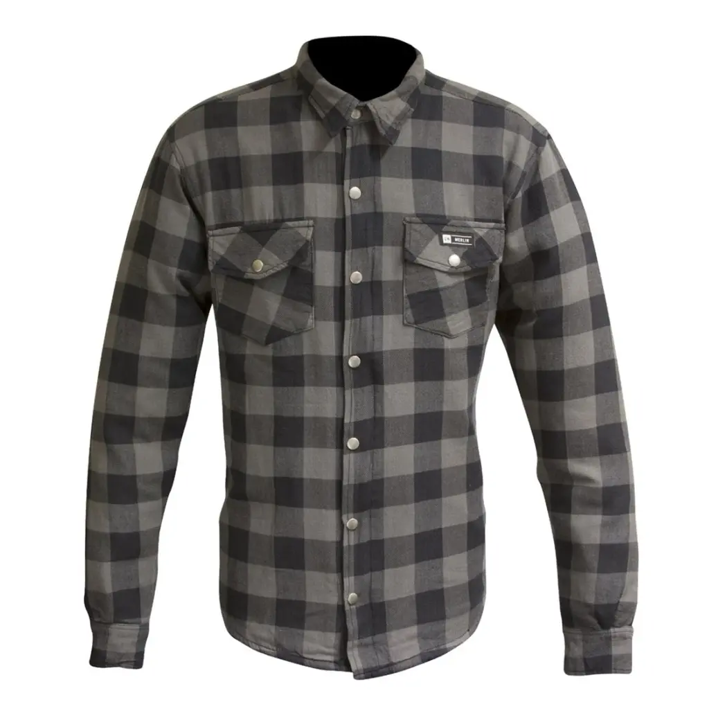 AXE CHECKERED SHIRT GREY 6XL