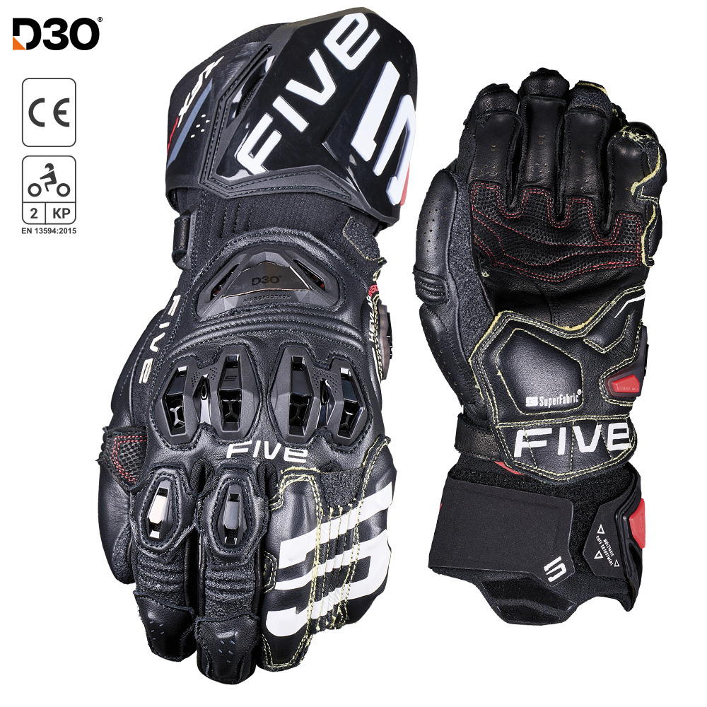 FIVE RFX Pro Race Gloves Black - Image 1