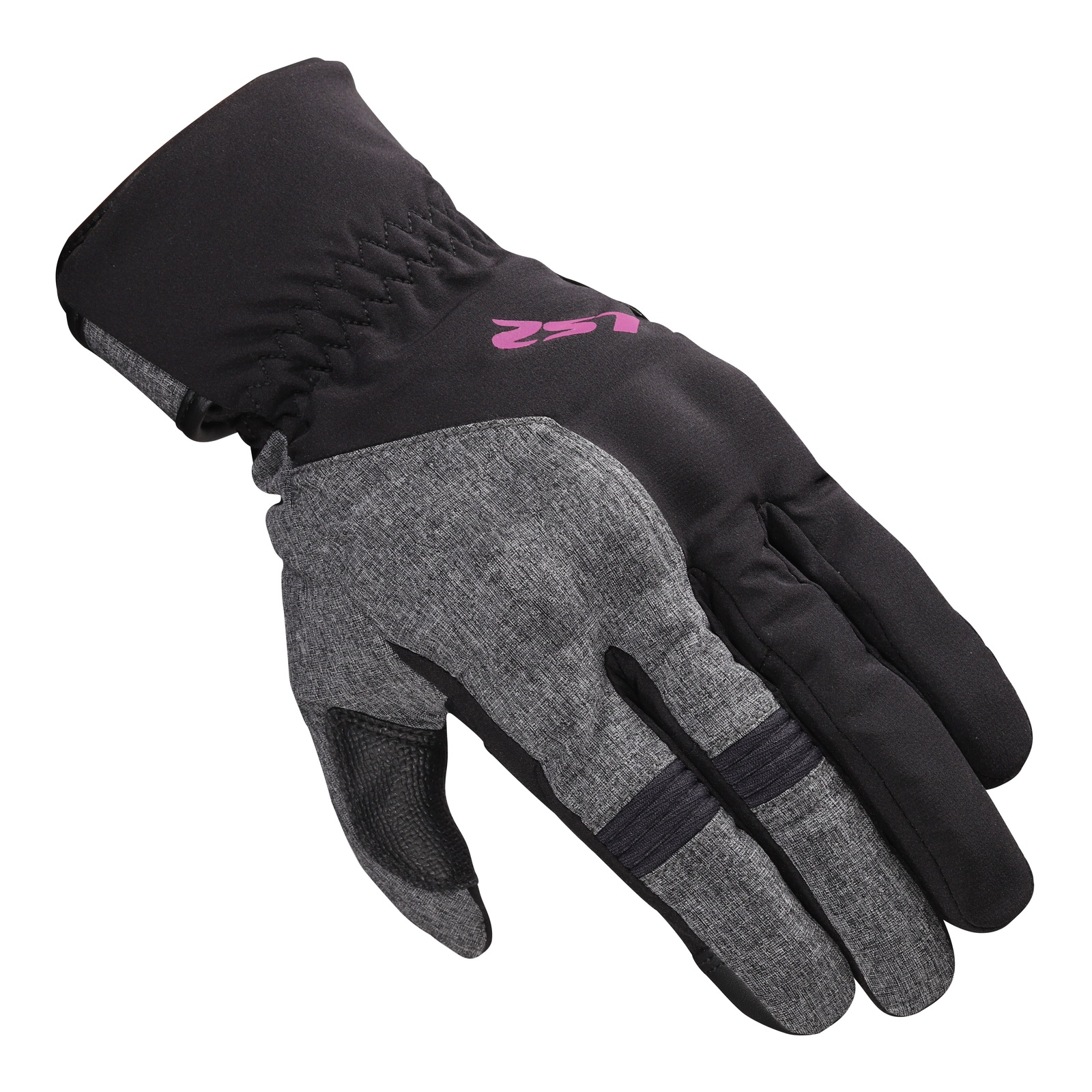 LS2 Urbs II Road Gloves Ladies Black/Grey/Pink - Image 1