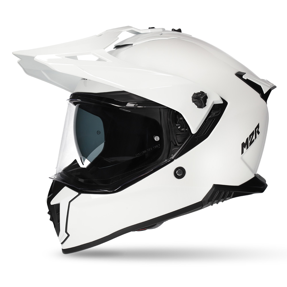 M2R Navigator Adventure Helmet White - Image 1