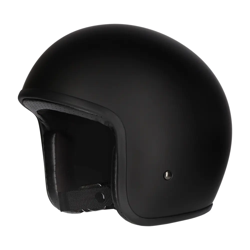 M2R Prime Open Face Helmet Matte Black