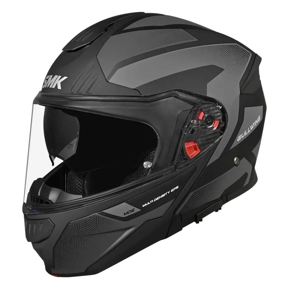 SMK Gullwing Systems Flip-Front Helmet Sonic Matte Black/Grey