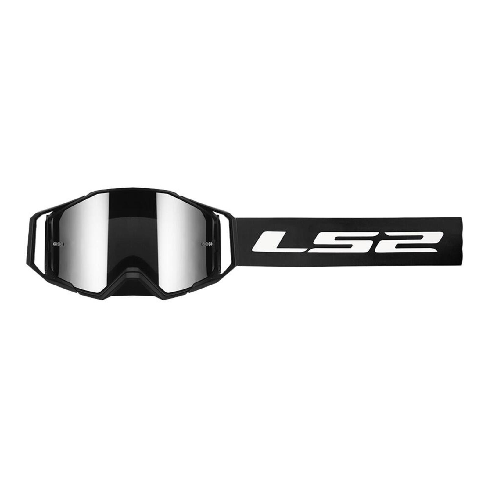 LS2 Netic Goggle - Black with Iridium Visor - Image 1