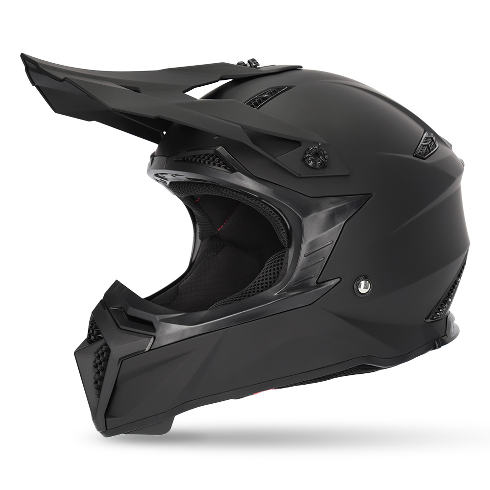 M2R X2.1 Motocross Helmet Matte Black - Image 1