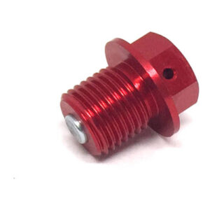 Zeta Magnetic Drain Bolt M14x1.5x14 - Red - Image 1