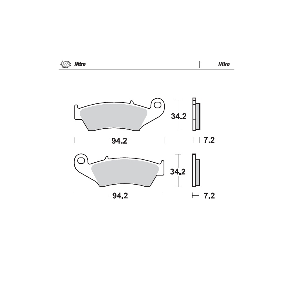 BRAKE PADS FRONT MOTO MASTER NITRO APRILIA BETA GAS GAS HONDA KAWASAKI SUZUKI YAMAHA - Image 1