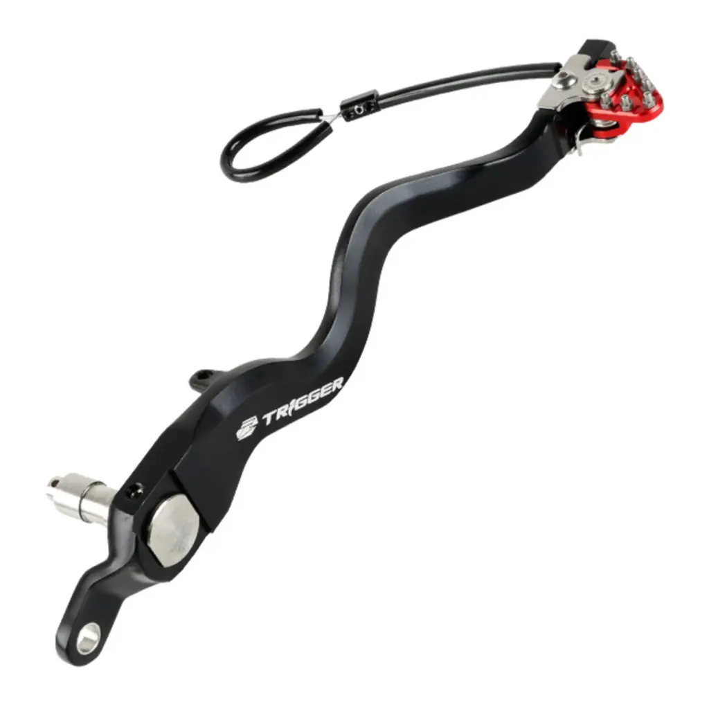 Zeta Tri Brake Pedal KLX250 - Red