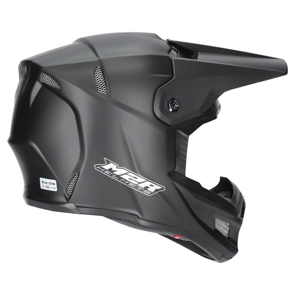 M2R X5 Motocross Helmet Matte Black - Image 1