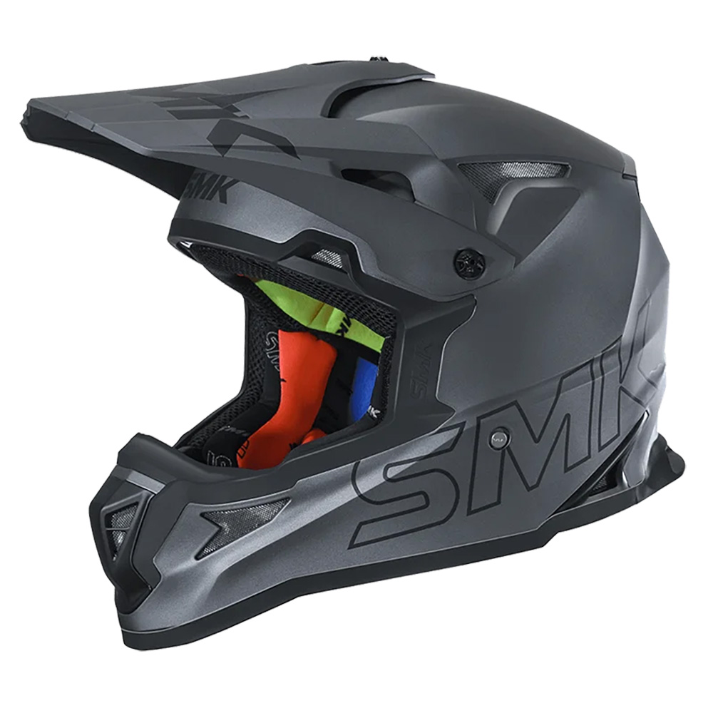 SMK Allterra Motocross Helmet Matte Anthracite - Image 1