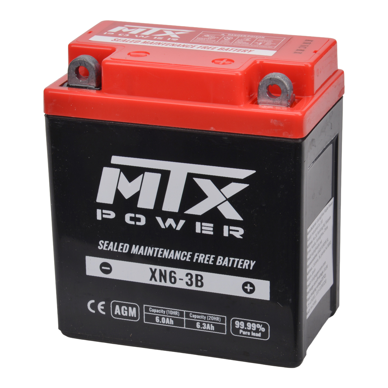 MTX Power Battery AGM 6V - XN6-3B - Image 2