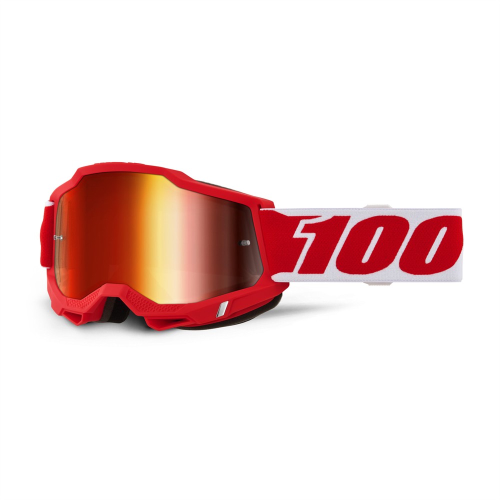 100% Accuri 2 Motocross Goggle Rd001 - Red Mirror Lens - Image 1