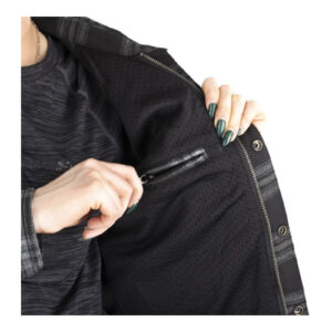 Oxford Kickback 3.0 Shirt Ladies Grey - Image 4