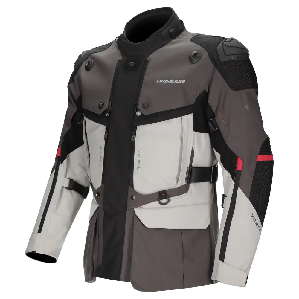 3XL Vortex ADV III Mens Jacket Gry/Lt Gry/Blk Dririder