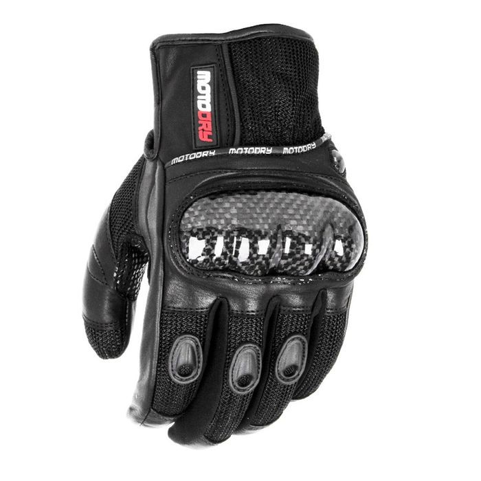 Motodry Aero Vented Road Gloves Black - Image 1