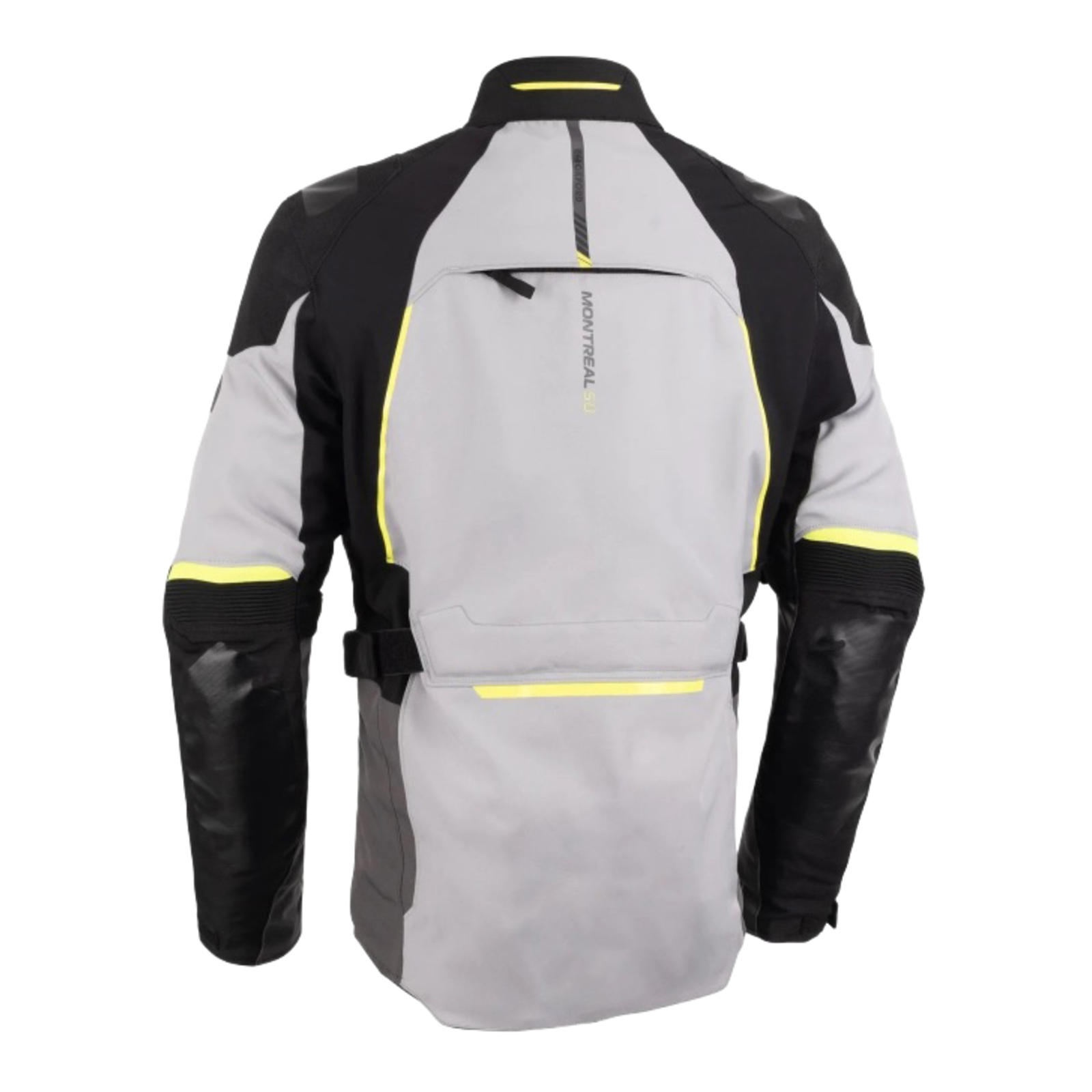 Oxford Montreal 5.0 Road Jacket Grey/Black/Yellow - Image 2