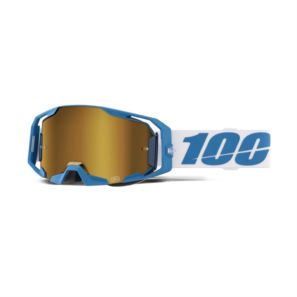 100%  ARmatic Motocross Goggle Tuckwell - True Gold Mirror Lens - Image 1