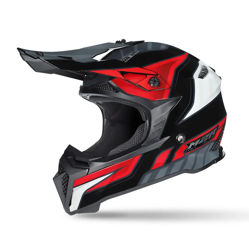M2R X2.1 Torque PC-1 Motocross Helmet Red/Black