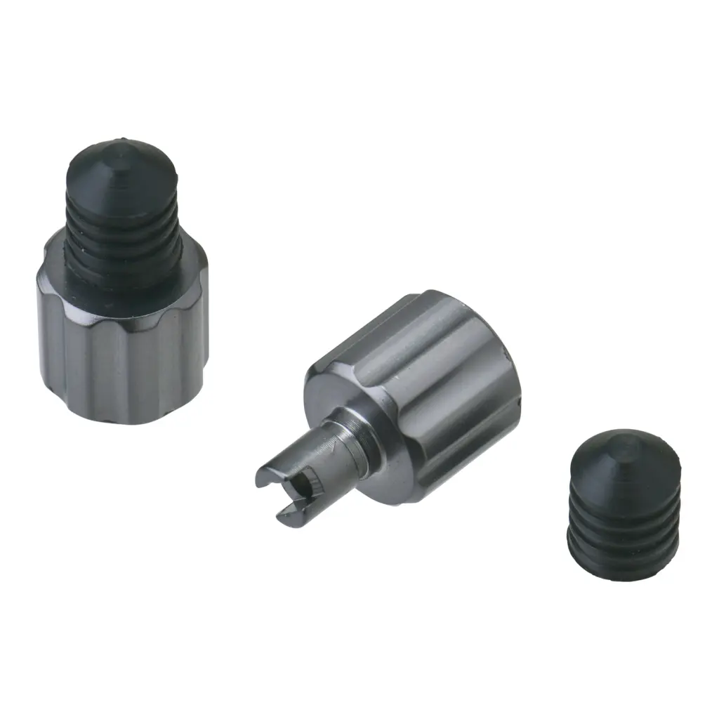 DRC AIRVALVE CAP W/VALVE WRENCH 2PCS TI-COLOUR