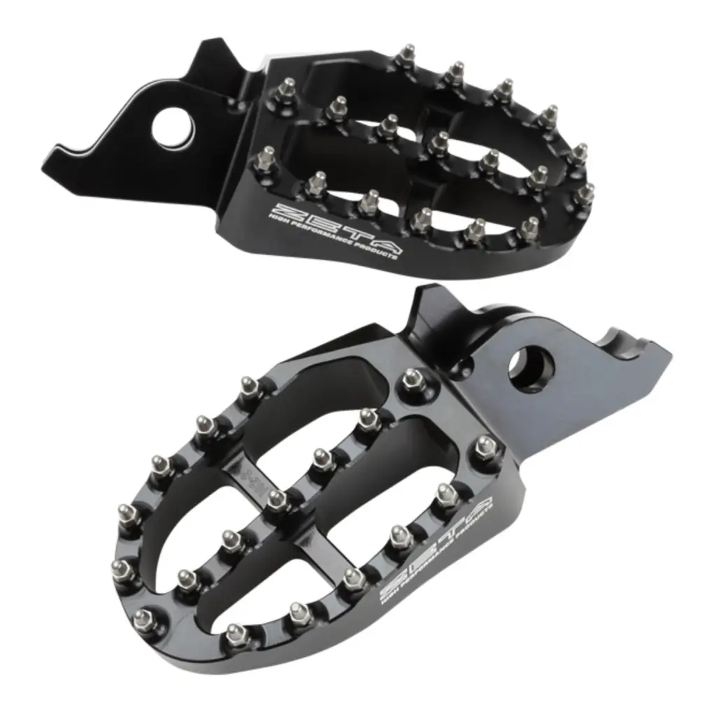 Zeta Aluminium Footpegs KX250F/450F - Black