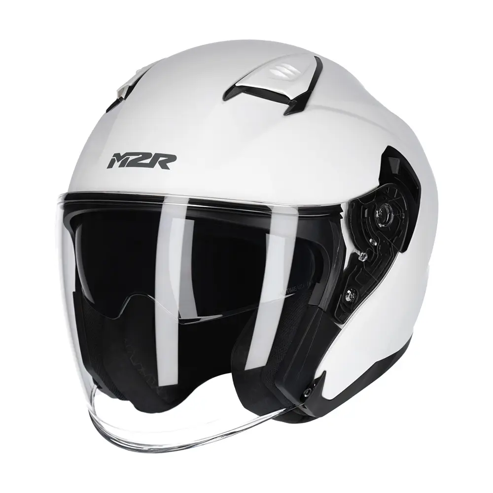 M2R Orbit Open Face Helmet White