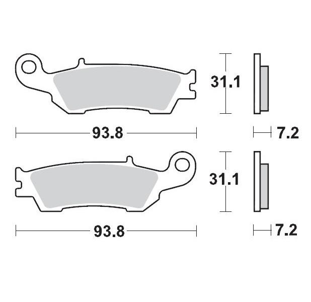 BRAKE PADS FRONT MOTO MASTER PRO SINTERED YAMAHA - Image 1