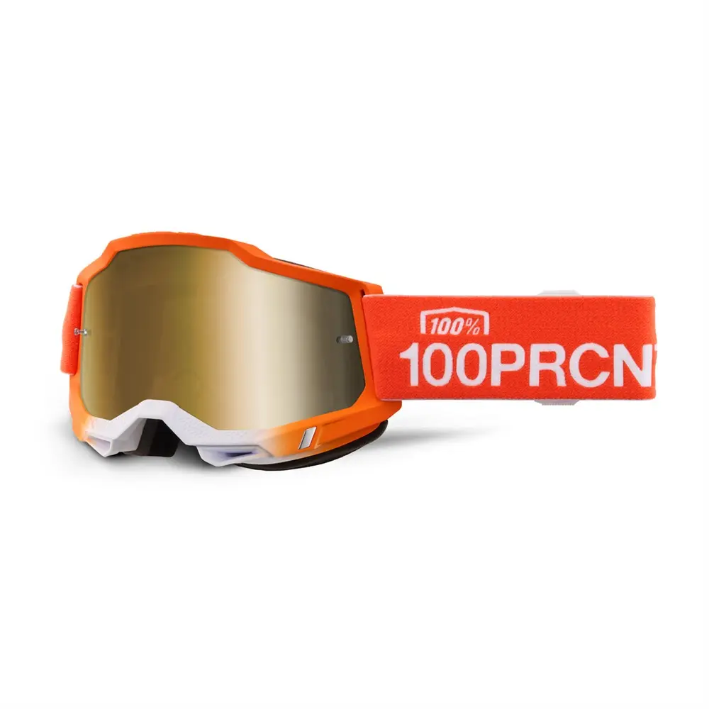 100% Accuri 2 Motocross Goggle Antwerp - True Gold Mirror Lens