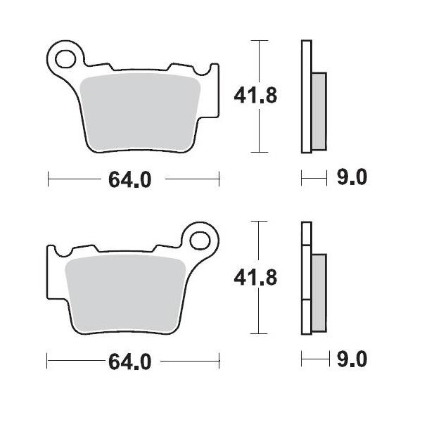 BRAKE PADS REAR MOTO MASTER NITRO SPORT GAS GAS HUSABERG HUSQVARNA KTM SHERCO - Image 1