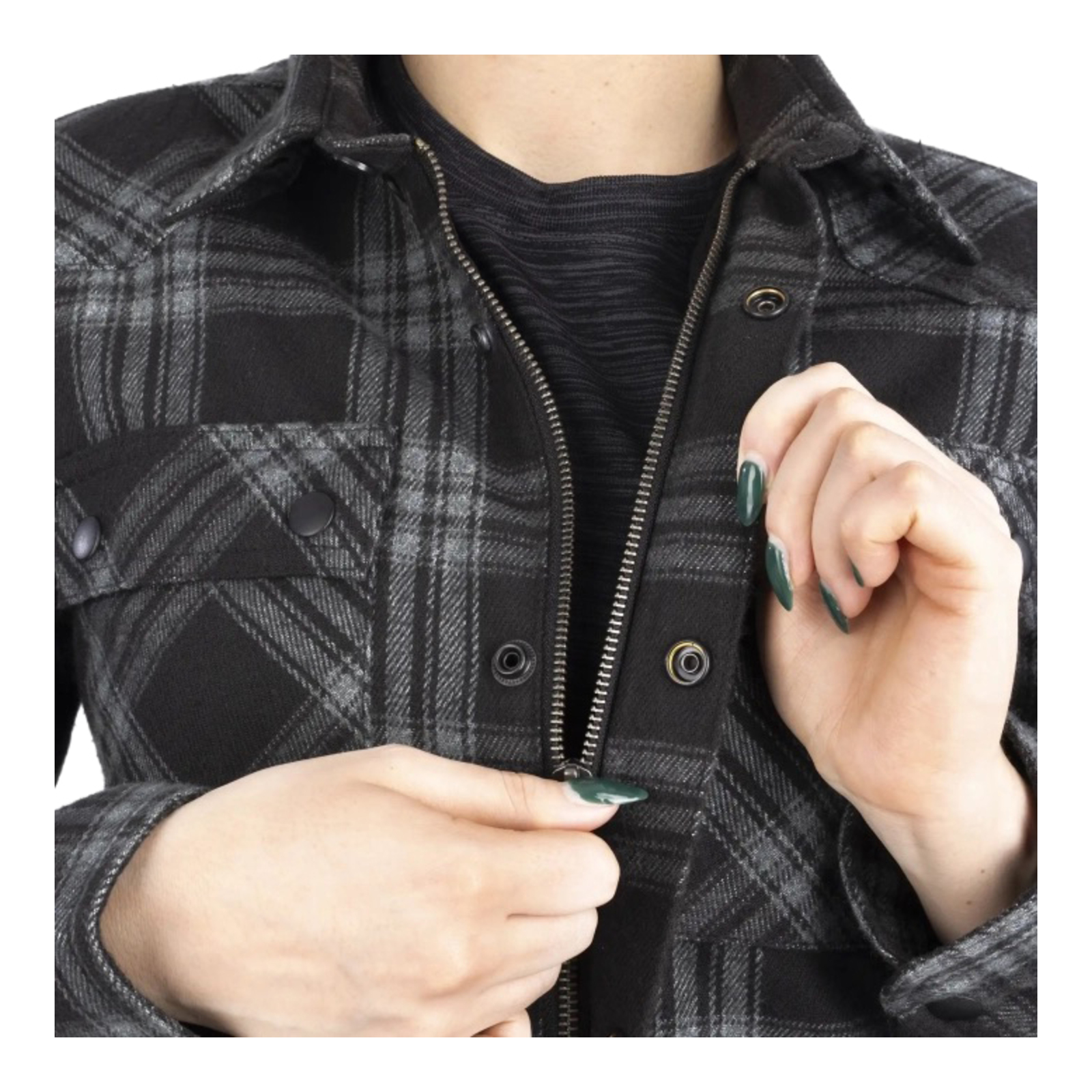 Oxford Kickback 3.0 Shirt Ladies Grey - Image 6