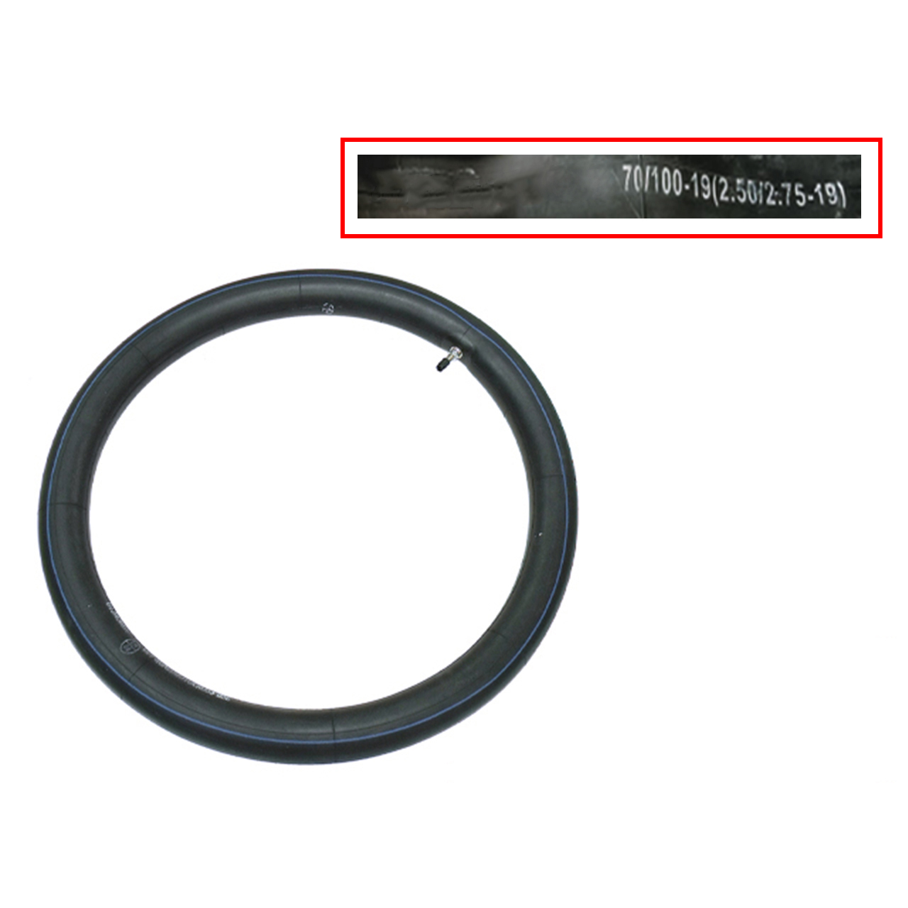 STANDARD TUBE TYRE TECH 70/100-12 2.50/2.75-19 1.3MM THICKNESS TR4 - Image 1