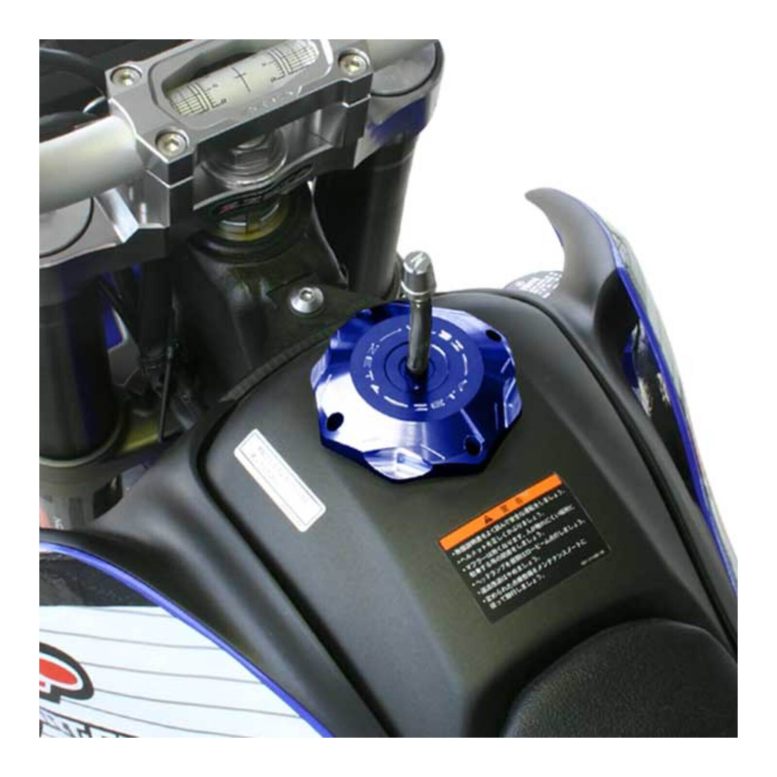 Zeta Gas Cap DRZ400 WR250X/R - Blue - Image 6