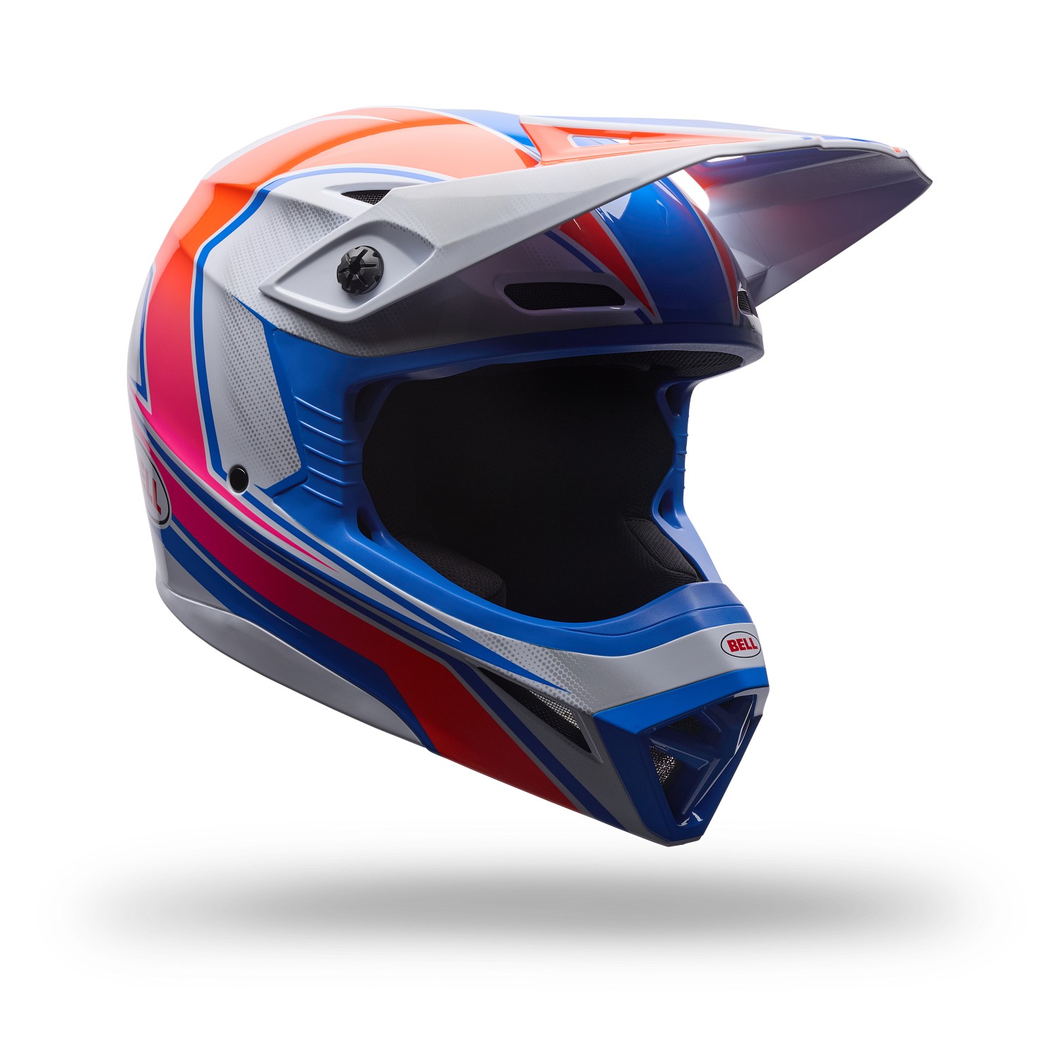 Bell MX-10 Mips Speedway Motocross Helmet White/Blue - Image 1